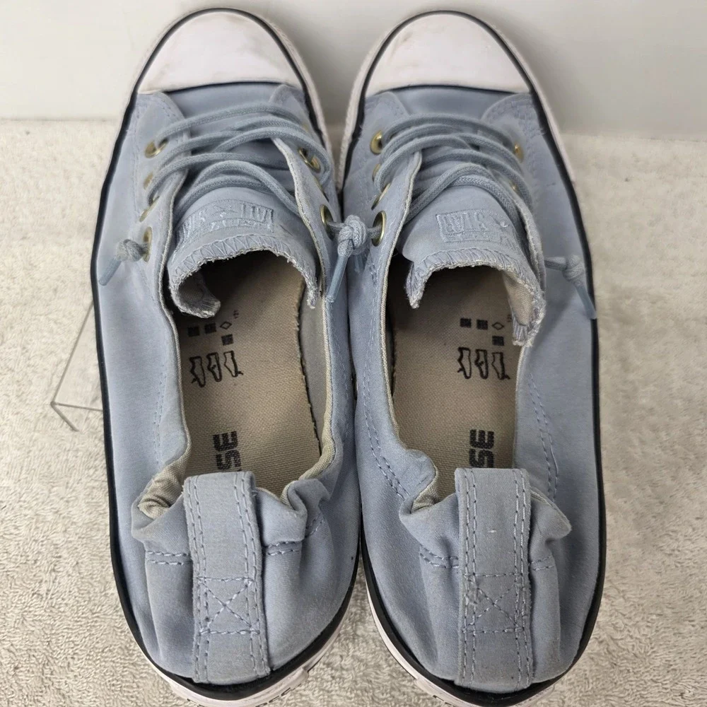 CONVERSE ALL STAR Stretch Elastic Heel Women's SIZE 9 Ladies Blue Lace Shoes